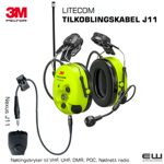 3M Peltor FL6BR Litecom J11 tilkoblingskabel eksternt samband