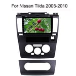 SADGE pour Nissan Tiida 2005-2010 Appareil de Navigation Android Navigation Voiture stéréo avec 9 Pouces à écran Tactile pour Autoradio multimédia WiFi/Internet Tethering BT