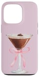 Coque pour iPhone 13 Pro Esthétique Rose Matrini Y2K Coquette Espresso Martini Lover