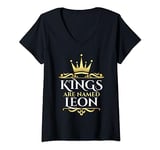 Womens Kings Are Named Leon V-Neck T-Shirt