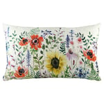 Evans Lichfield Coussin rempli de Plumes Emma Motif Fleurs Sauvages Multicolore 30 x 50 cm