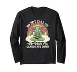 Cthulhu Mythos Quote, Retro Yoga Cthulhu Long Sleeve T-Shirt