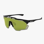 Scicon Aeroshade Kunken sykkelbriller Black Gloss Green Trail