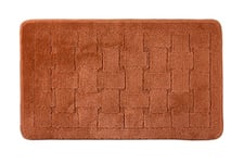 Emma Barclay Orkney - Crosshatch Bath Mat (45x75cm) (Burnt Orange)