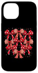 Coque pour iPhone 14 Valentines Day Coquette Bow Cute Heart Ribbon Love Retro