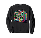 Boombox Old School 80s Music Hip Hop Sweatshirt