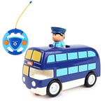 Baby Challenge - Baby Bus - Mon Premier Véhicule - 058422 - Voiture Télécommandée - Bleu - Sonore Et Lumineux - 1/50 - Piles Non Incluses - Plastique - À Partir de 3 Ans