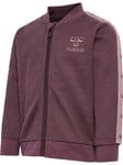 Hummel Wulbato ull/bomull zip jakke - huckleberry