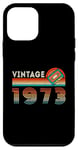 iPhone 12 mini Vintage 1973 Birthday Retro Cassette Tape 51 Years Old Gifts Case