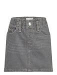 Paperbag Denim Skirt Grey Mango