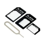 Adaptateur de carte SIM 3 en 1 pour "IPHONE 12 Mini" Micro-SIM Nano-SIM Universel