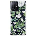 Babaco ERT GROUP mobile phone case for Xiaomi 11T 5G / 11T PRO 5G original and officially Licensed pattern Flowers 034 optimally adapted to the shape of the mobile phone, case made of TPU