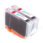 2 Magenta Ink Cartridges for Canon PIXMA iP4200 iP6600D MP520 MP800R MX700