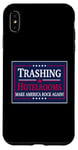 Coque pour iPhone XS Max Des chambres d'hôtel amusantes et saccadées font de l'America Rock Music Band un graphique