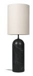 Gravity Floor Lamp XL High - Black Marble/Canvas Shade