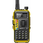 Tigrezy - UV-S9 Dual Band Portable Walkie Talkie 10W Ham Radio 2 Antennes 10KM Fonction vox longue portée 128CH - Jaune