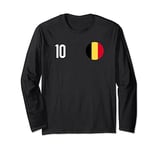 Belgium Team Football Jersey Long Sleeve T-Shirt