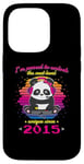 Coque pour iPhone 14 Pro Né en 2015 Anniversaire Fun Panda Gaming Unlock The Next Level