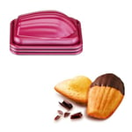 Tefal Creabake 3 moules à madeleines 8,3x6,5 cm Revêtement antiadhésif, Cuisson parfaite, Démoulage facile, Interchangeables, Empilables, Recettes créatives et savoureuses salées et sucrées J3079904