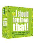 I Should Have Know That. 21026 "About Things You Oughta Know. Jeu de Cartes Trivia