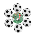 Black and White Tabletop Game Balls 32mm Soccer Balls