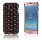 Läder-belagt Samsung Galaxy J3 (2017) skal med korthållare