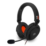 Casque de jeu supra-auriculaire STEALTH C6-100 noir PS4/PS5, XBOX, Nintendo Switch, PC Avec micro flexible, prise 3,5 mm, câble de 1,5 m, léger, confortable et dura