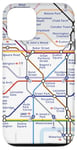 iPhone 14 Pro London Tube Subway Map Retro Vintage Case