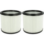 Vhbw - 2x Filtres ronds pour aspirateurs, compatible avec Einhell rt-vc 1600 e, nts 1500, smk 300 / e, te-vc 2230 sa, th-vc 1820 arg / ex, tc-vc 1812