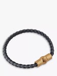 Mulberry Iris Heavy Grain Leather Bracelet