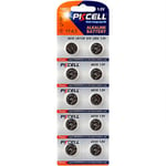 Batteri AG10 / LR1130 / LR54 / 189 / 10-pack PKcell Aluminium