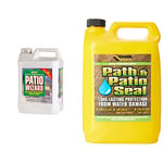 Everbuild Patio Wizard Moss, Mould and Algea Remover 5ltr & Everbuild 405 Path & Patio Seal | Long Lasting, Solvent Free & Acrylic Coating for Paths, Patios, Natural Stone & Block Paving - 5 litre