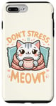 Coque pour iPhone 7 Plus/8 Plus idee cadeau citation drôle relaxation design chat kawaii