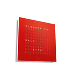 Qlocktwo - Qlocktwo Classic Stainless Steel Red Pepper, NO - Klokker - Biegert & Funk - Rød