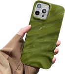 Motif ondulé d'eau Compatible avec iPhone 14 Pro, Jolie Coque de Protection en Forme de Vague de Luxe en TPU Souple et résistant aux Chocs