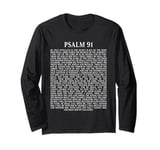 Psalms 91 Full KJV Bible Verse Protection & Safety Blessing Long Sleeve T-Shirt