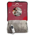 Dreamland Heated Blanket Zebra Intelliheat Single Size Warming Throw Grey-16711C