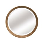 Emde - Miroir bois rond biseauté 52,6cm