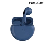 Air Pro 6 TWS Casque sans fil avec micro Fone Bluetooth ¿couteurs Sport ¿couteurs Pro6 J6 Casque pour Apple iPhone Xiaomi Huawei-Blue Headphones_XINENGJI