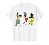 African Tribal Art women & child colorful ethnic design T-Shirt