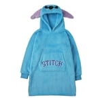 Lilo & Stitch Damhuvtröja/Hoodiefilt för kvinnor/damer, One Size, Blå Blue One Size