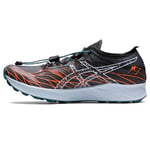 Asics Femme Fuji Speed Trail Running Shoe, Black/Nova Orange, 40 EU