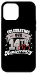 iPhone 12 Pro Max 14th Wedding Anniversary Celebrating 14 Years Matching Gift Case