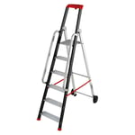 Escabeau professionnel roulant pliable - 6 marches - 3,03m - Hailo