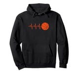 Cool Basketball Heartbeat BBall Coach Player Men Kids Boys Pullover Hoodie