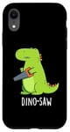 Coque pour iPhone XR Dino-saw Jeu de mots drôle dinosaure