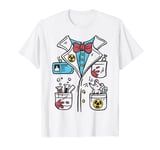 Mad Scientist Costume professor Kids Men Women Lab Coat T-Shirt