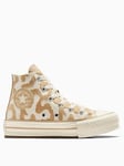 Converse Kids Lavish Leopard Chuck Taylor All Star Trainers, White, Size 11 Younger