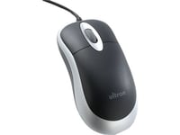 Ultron Um-100 Basic Optical Mouse Usb Scrollhjul, Ergonomisk Design, Upplösning 800Dpi/ Gränssnitt: Usb/ Teknik: Optisk, Trådbunden/ Funktioner: 3 Knappar/ Färg: Svart/Silver (49308)