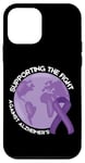 Coque pour iPhone 12 mini Sensibilisation à la maladie d'Alzheimer Novembre Purple Alzheimer